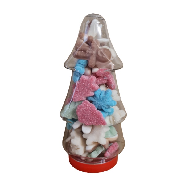 Christmas Tree Jar Filled With Pick & Mix Sweets 300g